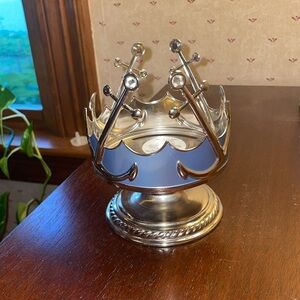 Bath and Body Works Blue Anchor Three Wick Candle Holder